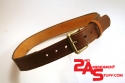 Two-tone leather belt (black and brown) wlogo